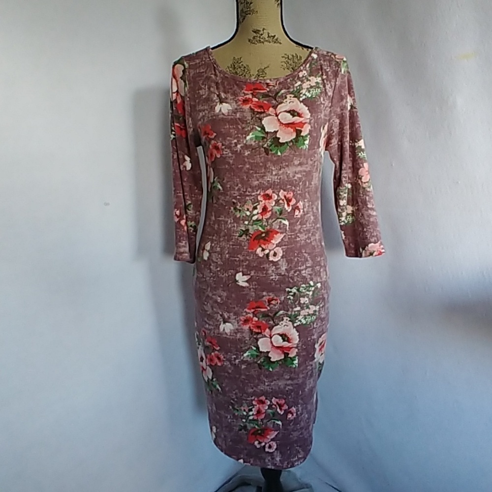 Try This! Women's Super Soft Floral Dress